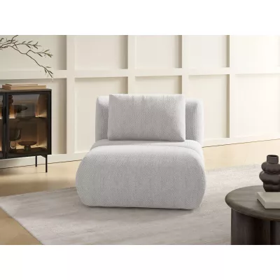 Čalouněné křeslo OSHAWA - světlé šedé