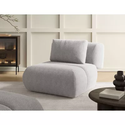 Čalouněné křeslo OSHAWA - světlé šedé