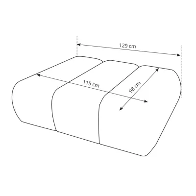 Čalouněné křeslo OSHAWA - ocelové šedé
