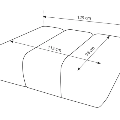 Čalouněné křeslo OSHAWA - tmavé popelavé