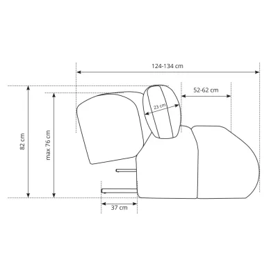 Čalouněné křeslo OSHAWA - béžové 1