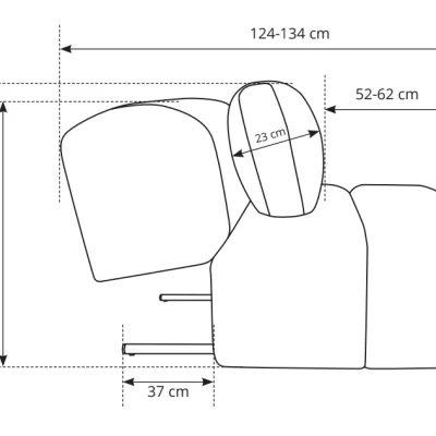 Čalouněné křeslo OSHAWA - krémové