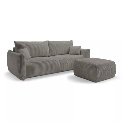 Čalouněná taburetka SUDBURY - ocelová šedá