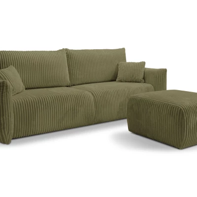 Čalouněná taburetka SUDBURY - olivová