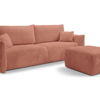 Čalouněná taburetka SUDBURY - růžová