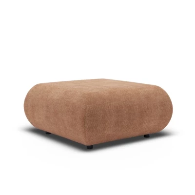 Čalouněná podnožka SURREY - světlá hnědá