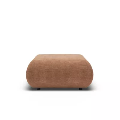 Čalouněná podnožka SURREY - světlá hnědá