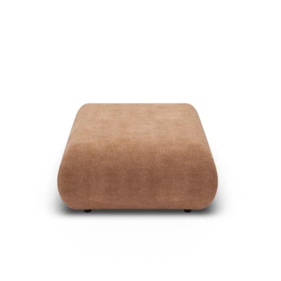Čalouněná podnožka SURREY - světlá hnědá