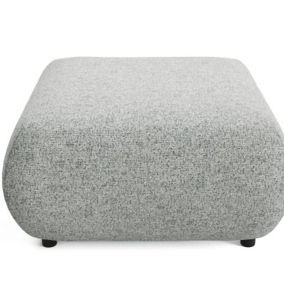 Čalouněná podnožka SURREY - ocelová šedá