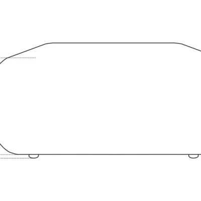 Čalouněná podnožka SURREY - světlá šedá 1