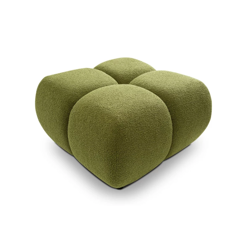 Čalouněný taburet SELKIR - zelený