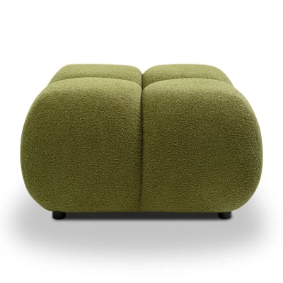 Čalouněný taburet SELKIR - zelený