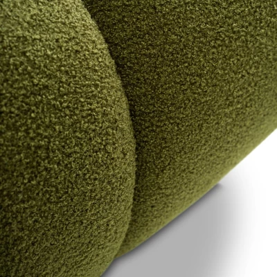 Čalouněný taburet SELKIR - zelený