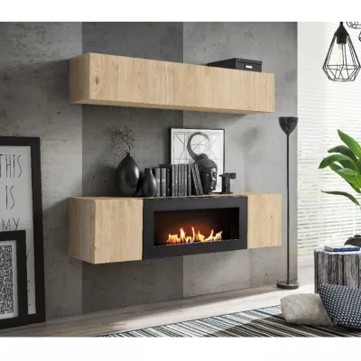 TV stolek s biokrbem FREYA - hickory jackson