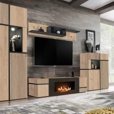 Televizní stolek CELINE - hickory jackson