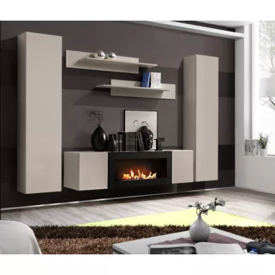 Vysoká závěsná skříňka FREYA - kašmír