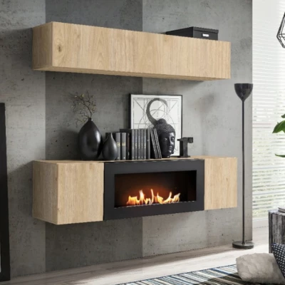 Závěsná skříňka FREYA - hickory jackson