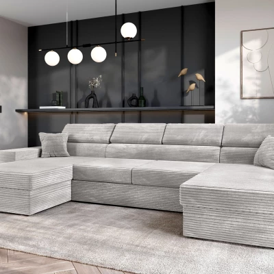 Sedací souprava do U AMIRA - světle šedá