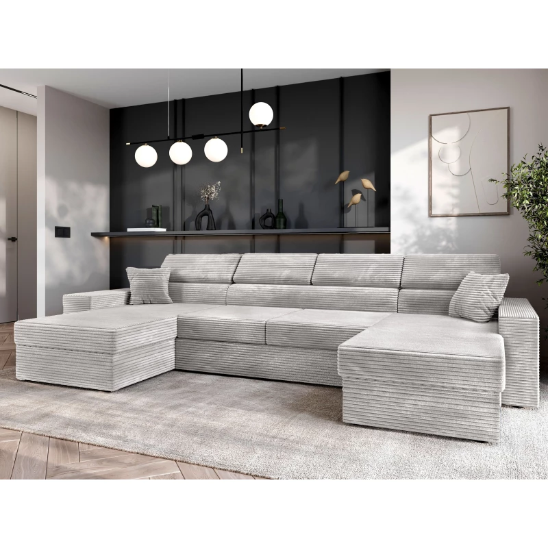 Sedací souprava do U AMIRA - světle šedá