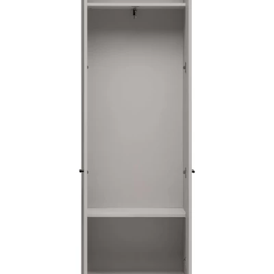 Šatní skříň 60 cm PETUNIA se šuplíkem - kašmír / černá