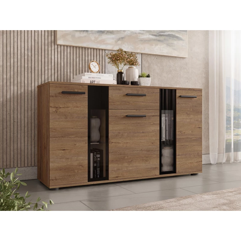 Kombinovaná komoda VENNY - dub lefkas