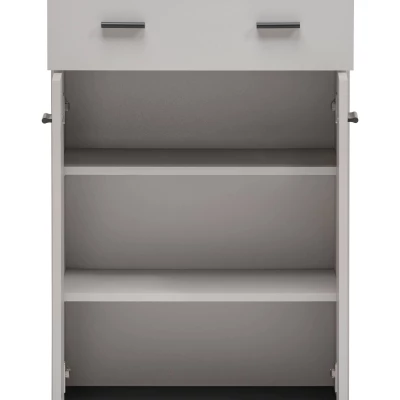 Botník se šuplíkem PETUNIA - kašmír / černý