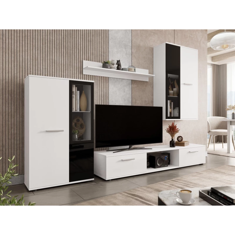 Obývací stěna VENNY - bílá