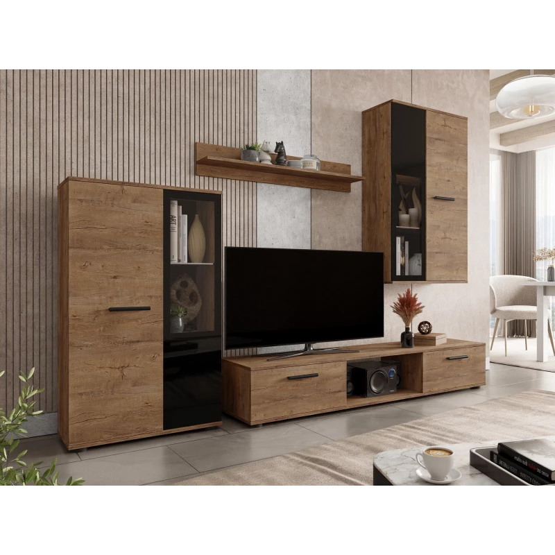 Obývací stěna VENNY - dub lefkas