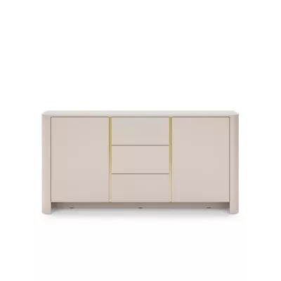 Kombinovaná komoda BETTY - kašmír / zlatá