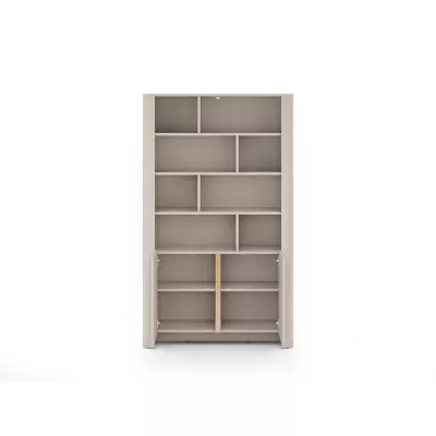 Policový regál BETTY - kašmír / zlatý