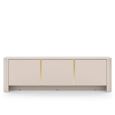 Televizní stolek BETTY - kašmír / zlatý