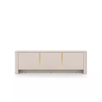 Televizní stolek BETTY - kašmír / zlatý