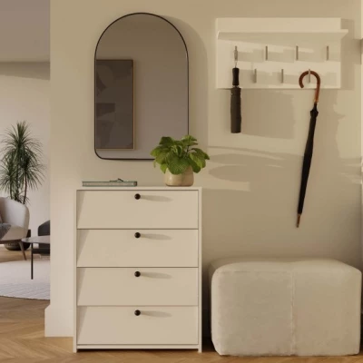 Botník s výklopnými dvířky ZAYAN - bílý