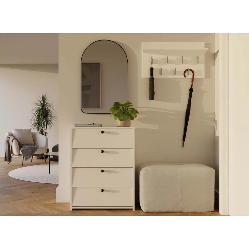 Botník s výklopnými dvířky ZAYAN - bílý