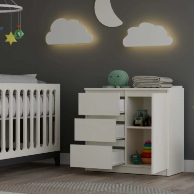 Úzká kombinovaná komoda ELBE - kašmír