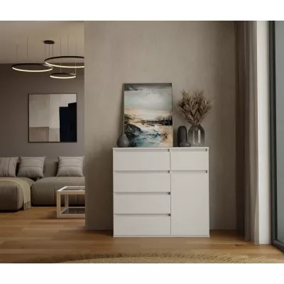 Komoda se šuplíky ELBE - bílá
