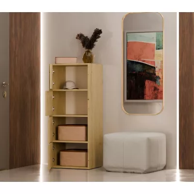 Úzká komoda s dvířky ATALLA - dub artisan