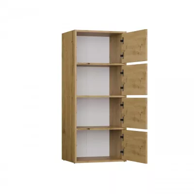 Úzká komoda s dvířky ATALLA - dub artisan