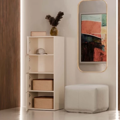 Úzká komoda s dvířky ATALLA - kašmír