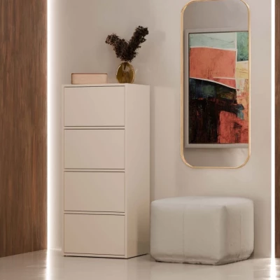 Úzká komoda s dvířky ATALLA - kašmír