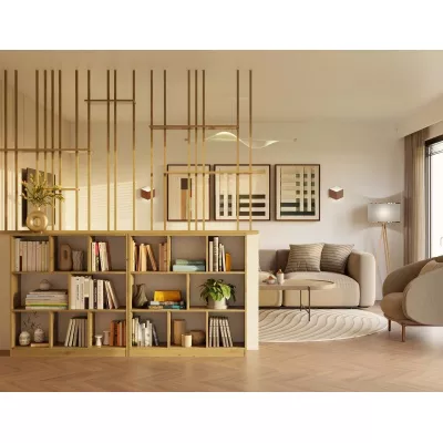 Policový regál AIVO - dub artisan