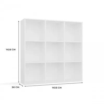 Policový regál RAINIS 6 - bílý