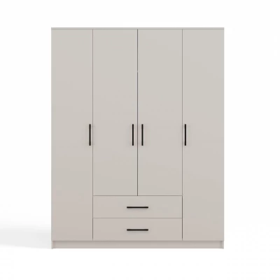 Šatní skříň se šuplíky 160 cm RAGNAR - kašmír