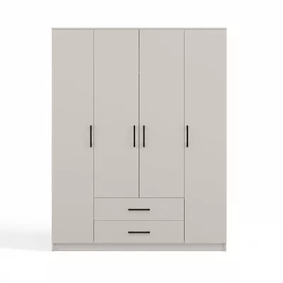 Šatní skříň se šuplíky 160 cm RAGNAR - kašmír