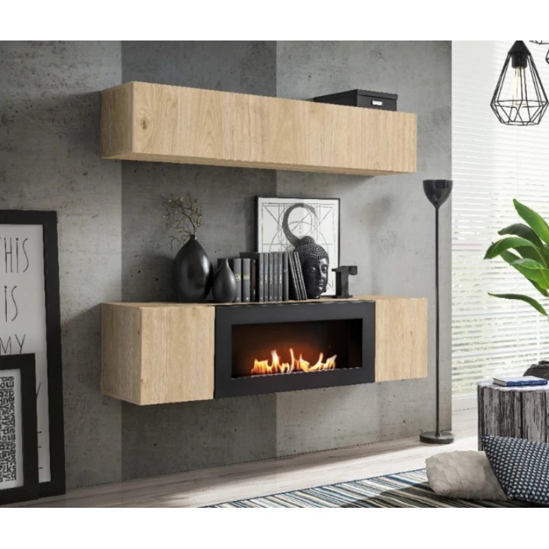 Obývací sestava FREYA s biokrbem - hickory jackson