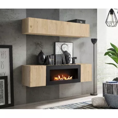 Obývací sestava FREYA s biokrbem - hickory jackson