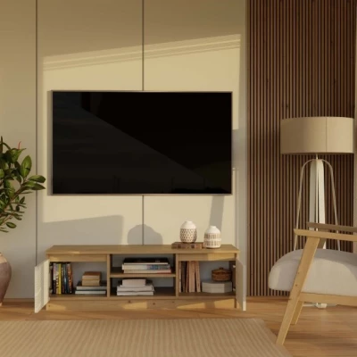 Stolek pod televizi SABA 1 - dub artisan / kašmír