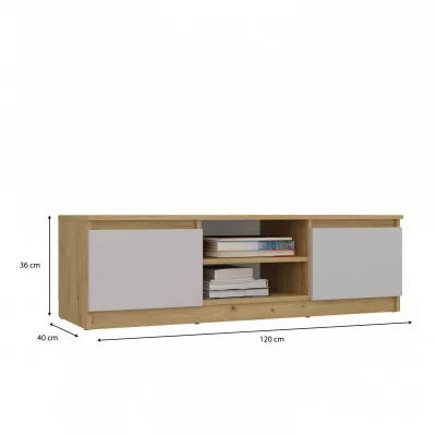 Stolek pod televizi SABA 1 - dub artisan / kašmír