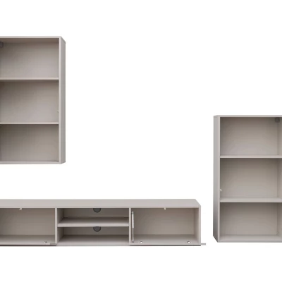 Stěna do obýváku GOLDA - kašmír / černá