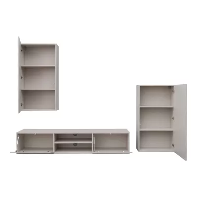 Stěna do obýváku GOLDA - kašmír / černá